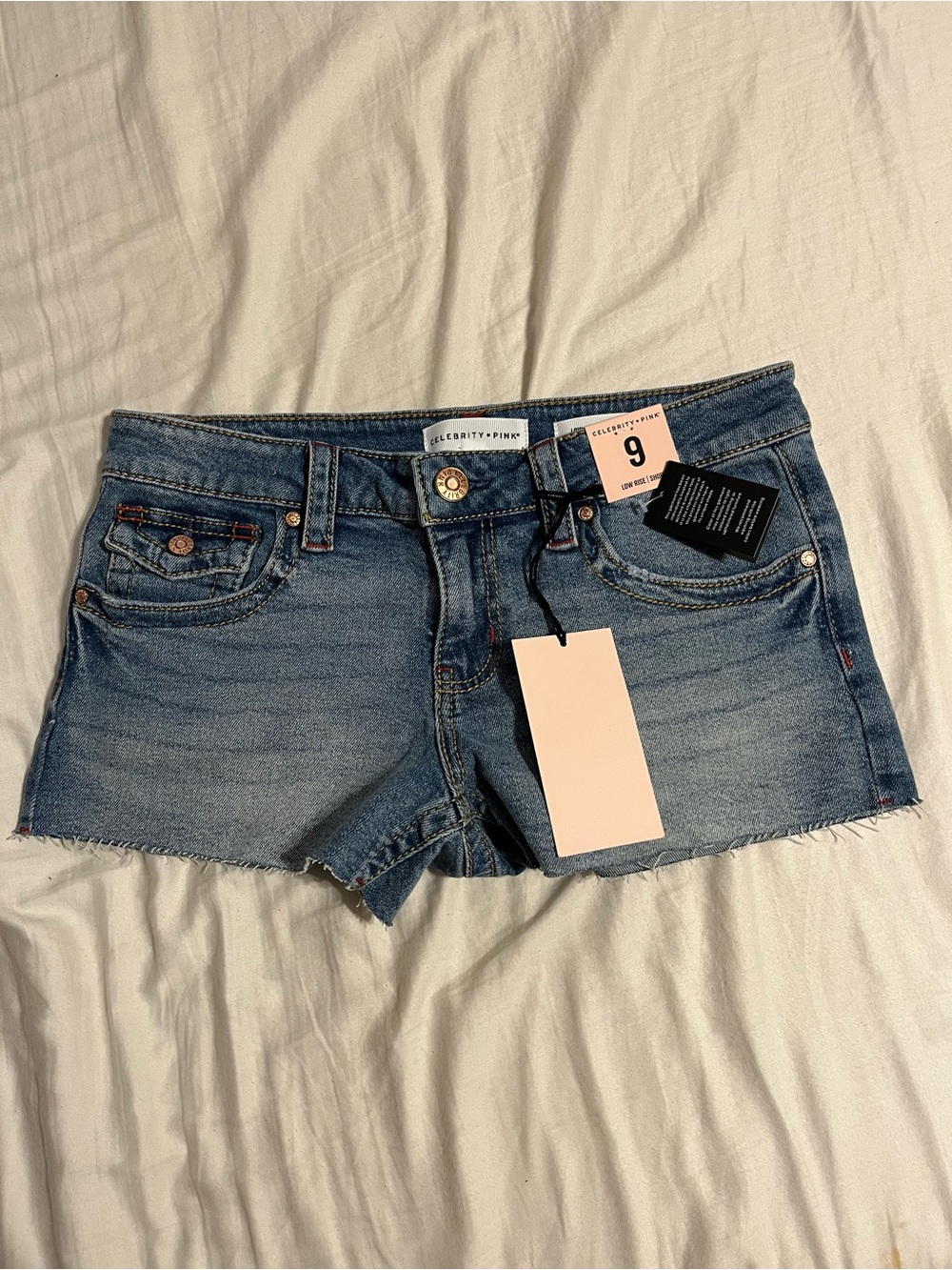 Celebrity Pink Jean Shorts